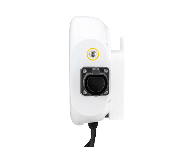 Stazione di Ricarica Sinexcel Izar 7.4kW Monofase 32A, IP65 IK10, WiFi, Bluetooth, Ethernet, 2 Tessere RFID Incluse, Wall Box Bianco con Cavo Tipo 2 Lunghezza 3m