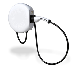 Stazione di Ricarica Sinexcel Izar 7.4kW Monofase 32A, IP65 IK10, WiFi, Bluetooth, Ethernet, 2 Tessere RFID Incluse, Wall Box Bianco con Cavo Tipo 2 Lunghezza 3m