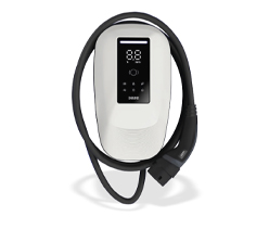 Stazione di Ricarica Dazebox Home T 22.2kW Trifase 32A, IP55 IK10, WiFi e Bluetooth, Wall Box Bianco con Schermo, 3 Tessere RFID Incluse, Cavo Tipo 2 Lunghezza 5m